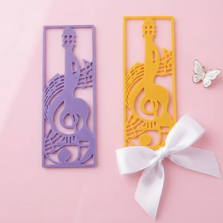 Sol Anahtarı Desenli Gitar Ayraç