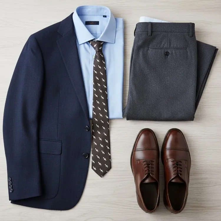 Sol Anahtarı Desenli Siyah Kravat