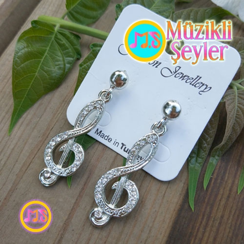 Taşlı,%20Zarif,%20Sol%20Anahtarı%20Küpeler
