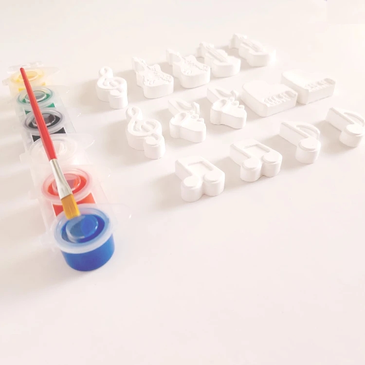 Yeni Müzik Aletleri ve Notalar Boyama Seti