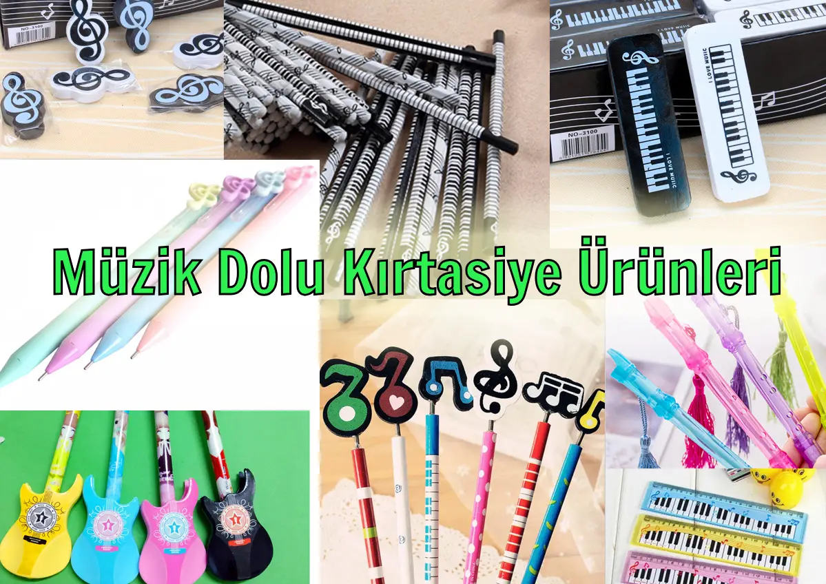 Müzik Dolu Kırtasiye Ürünleri